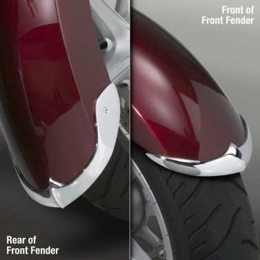 Cast Front Fender Tips; 2-Piece Set for Honda® VT1300CR Stateline