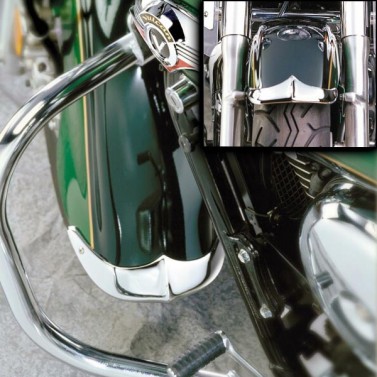 Cast Front Fender Tips; 2-Piece Set for Kawasaki® VN1600