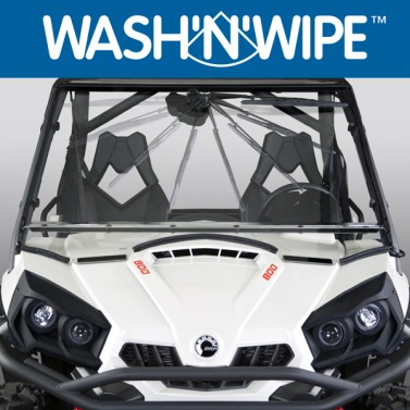 National Cycle Full-Size Wash'n'Wipe™ Windshield for UTVs