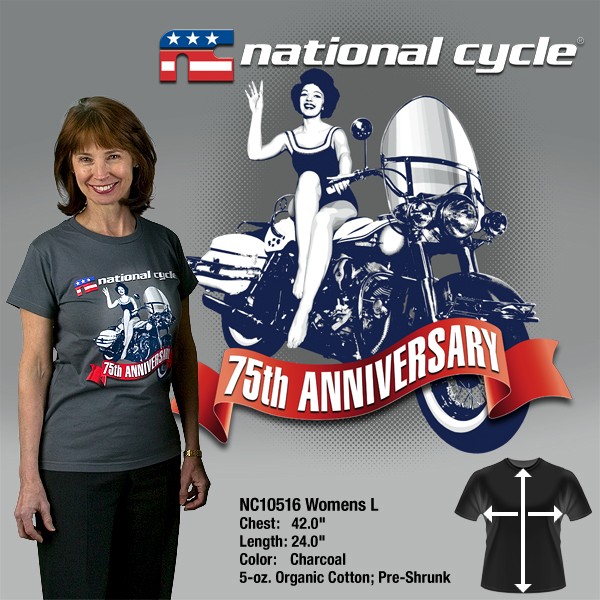 75th Anniversary T-Shirt; Womens L