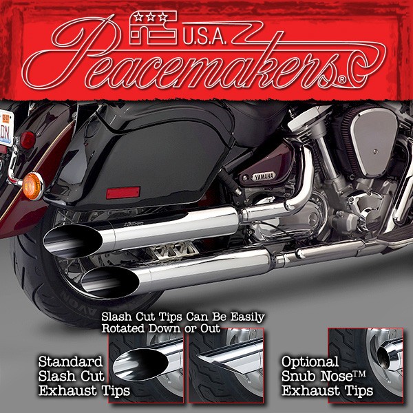 Peacemakers® Volume Control Exhaust Systems for Yamaha® XV1700/1600 Road Star