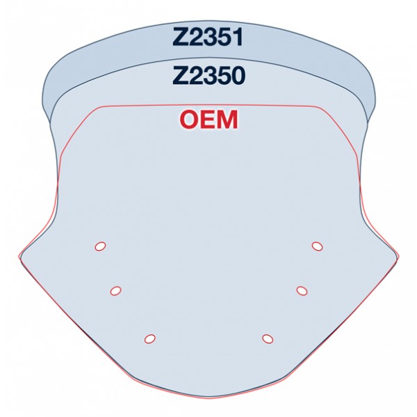 Z2350-51 vs. OEM Size Comparison