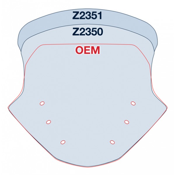 Z2350-51 vs. OEM Size Comparison