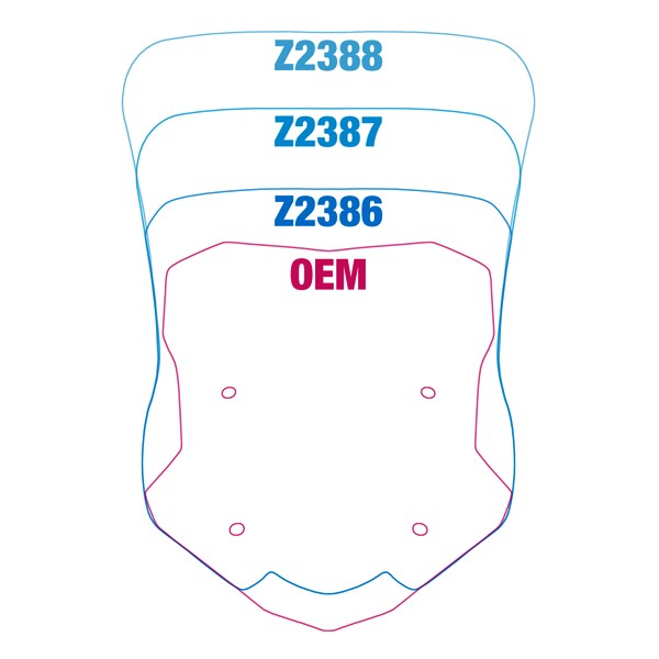 Z2388 VStream® Touring Windscreen for BMW® F900XR Z2388 VStream® Touring Windscreen for BMW® F900XR