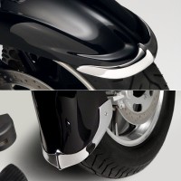 Cast Front Fender Tips; 2-Piece Set for Kawasaki® VN1700 Vulcan