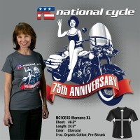 75th Anniversary T-Shirt; Womens XL