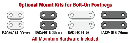 Materials: GL1800 Footpeg Mounts