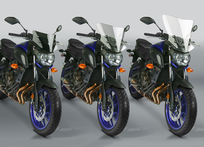 New VStream+® Windscreens for 2017-20 Yamaha® MT-07