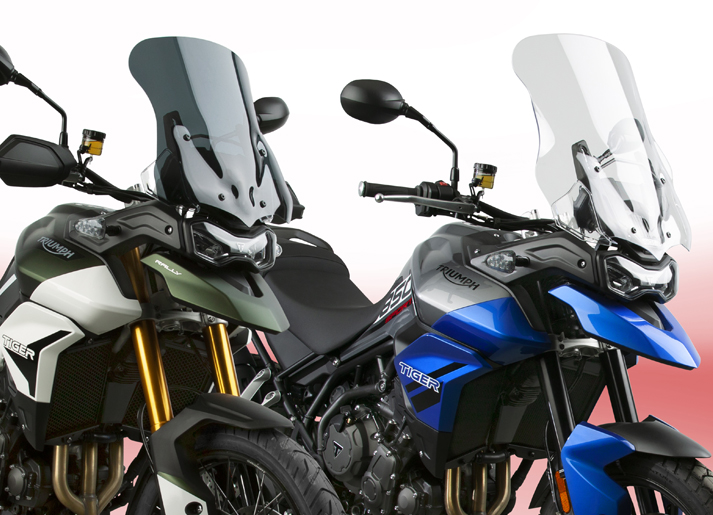 New VStream® Windscreens for the 2021-23 Triumph® Tiger 850 Sport and 2020-23 Tiger 900 (All)