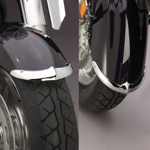 Cast Front Fender Tips; 2-Piece Set for Kawasaki® VN2000