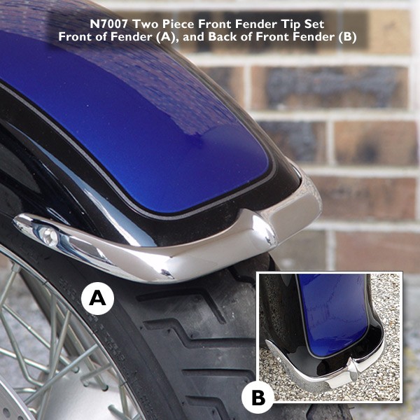 National Cycle N7007 Cast Front Fender Tips for Suzuki VL800